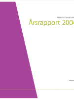 Billede af forsiden af rapporten: Grøn skrift på hvid baggrund og lilla grafik til venstre