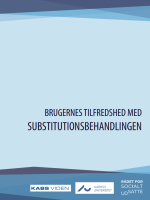 Billede af forsiden på rapporten: mørkeblå tekst på lyseblå baggrund