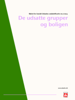 Billede af forsiden af rapporten: Lyselilla tekst på hvis baggrund, grøn grafik til venstre