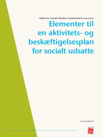 Bilede af forsiden af rapporten: blå tekst på lysegrøn baggrund, grøn grafik til venstre
